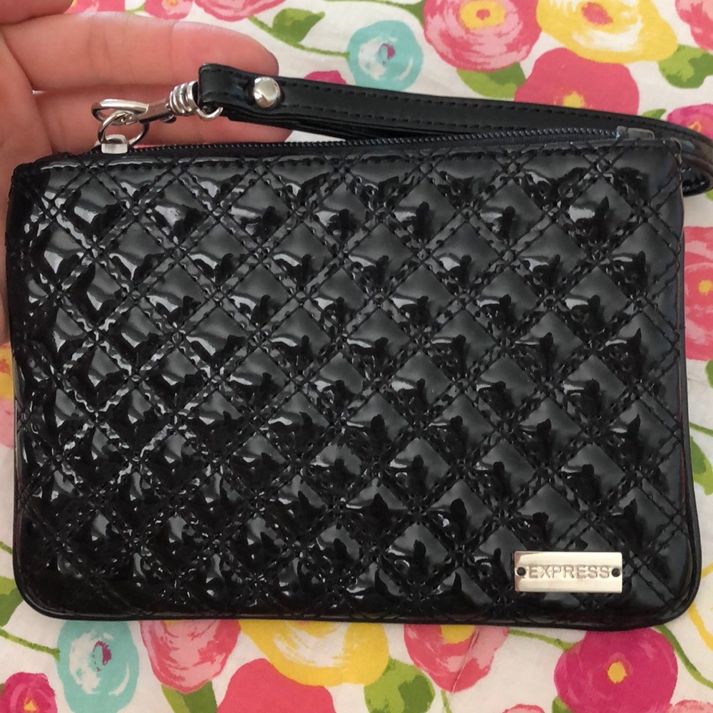 Express black clutch/wristlet